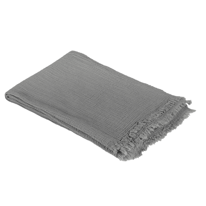 criss-cross-bedspread grigio